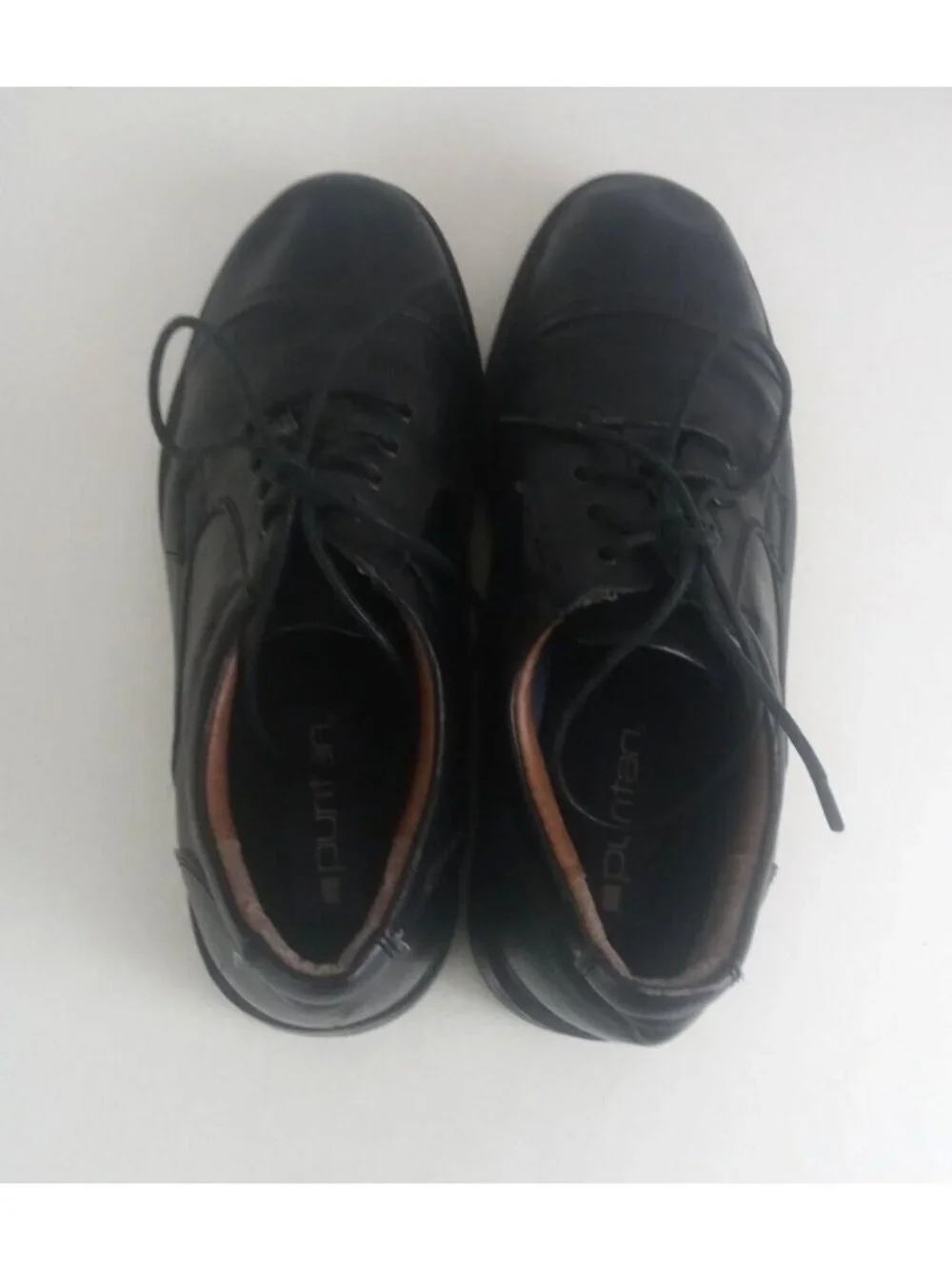Puritan Men's Black Leather Oxford Dress Shoes Size 9